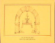 Arch and fountain from Fountain Square park cards