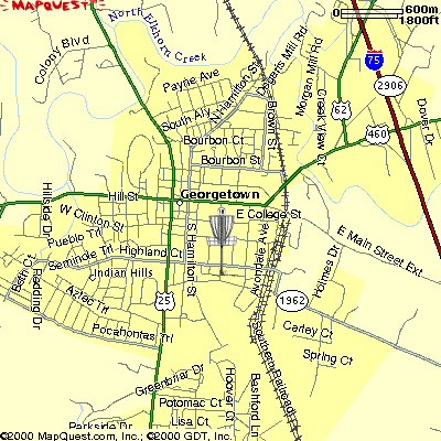 Map to Georgetown College
