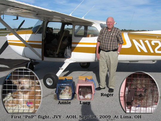 First Pilots and Paws flight