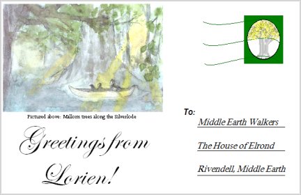 Postcard from Lothlorien