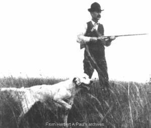 Wallace Emmons Petrie with hunting dog