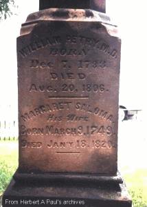 Dr. William Petry tombstone