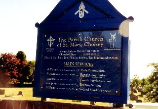 Church in Cholsey where Christie is buried