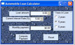 Automobile Loan Calculator