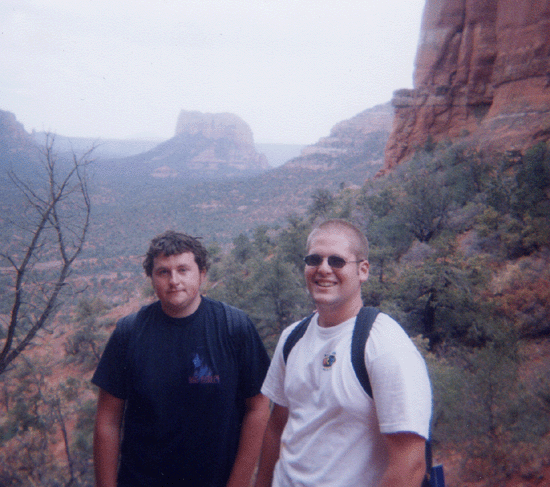 climbing the red rocks