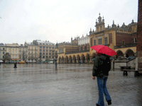A rainy day in Krakow