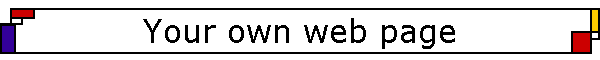 Your own web page
